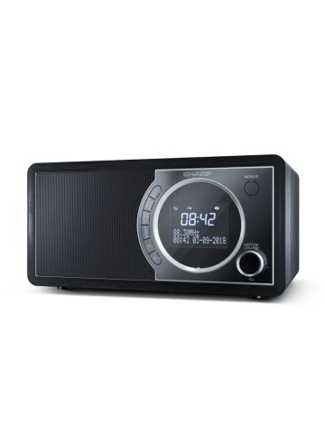 SHARP DR-450(BK) - RADIO DIGITALE - DAB/DAB+ - LCD MONOCROMATICO - 6W - BLUETOOTH - CHASSIS IN LEGNO - NERO