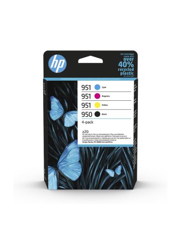 HP 951 2-PACK (6ZC65AE) - BLACK (950) + TRI-COLOR (951) - CARTUCCIA ORIGINALE