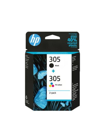 HP 305 2-PACK (6ZD17AE) - BLACK + TRI-COLOR - CARTUCCIA ORIGINALE
