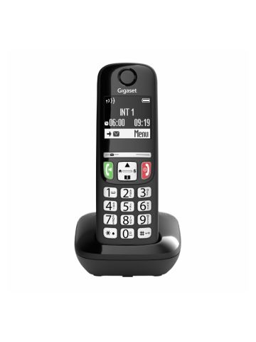 GIGASET E270 (NERO) - TELEFONO CORDLESS SENIOR - VIVAVOCE - TASTI GRANDI