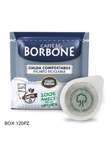 CIALDE ESE 44MM CAFFE'' BORBONE MISCELA DECISA (NERA) - BOX 120PZ