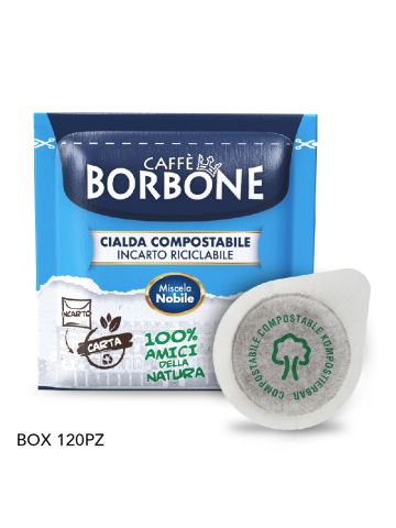 CIALDE ESE 44MM CAFFE'' BORBONE MISCELA NOBILE (BLU) - BOX 120PZ