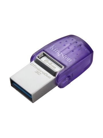 KINGSTON DATATRAVELER MICRODUO 3C 64GB (DTDUO3CG3/64GB) - PEN DRIVE 64GB DOPPIA INTERFACCIA USB-A/TYPE-C