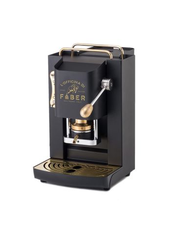 FABER MINI PRO DELUXE NERO - MACCHINA PER CAFFE'' - PRESSACIALDA IN OTTONE - ELETTROVALVOLA E TERMOSTATO 95 - TELAIO IN ACCIAIO