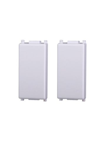 ETTROIT FALSO POLO 1 MODULO (2PZ) - SERIE STARLIGHT - BIANCO (EV0100) Compatibile Vimar Plana