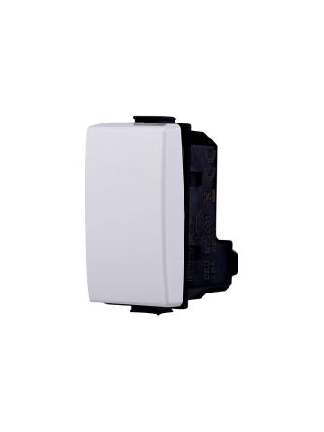 ETTROIT INTERRUTTORE BASCULANTE UNIPOLARE - SERIE SOLAR - BIANCO (MT0401) Compatibile BTicino Matix