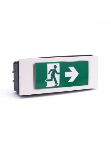 V-TAC VT-511S - LAMPADA EMERGENZA + EXIT A LUCE BIANCA 6000K - 3.8W - 110 LUMENS - IP20