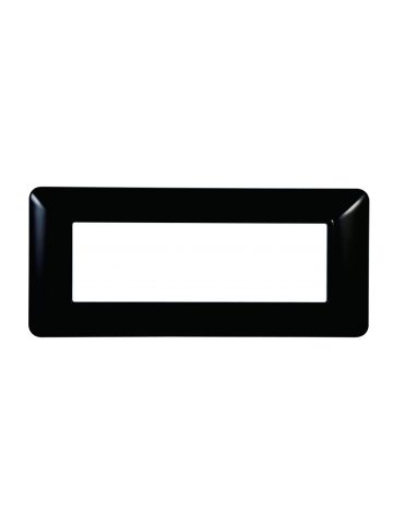 ETTROIT PLACCA IN PLASTICA 6 MODULI - SERIE SOLAR - NERO (MT83602) Compatibile BTicino Matix