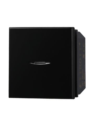 ETTROIT DEVIATORE ASSIALE 2 POSTI 16A - SERIE MOON - NERO (AN3302) Compatibile BTicino Axolute