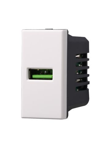 ETTROIT PRESA USB (USB-A) - SERIE MOON - BIANCO (AB2401) Compatibile ABB Axolute