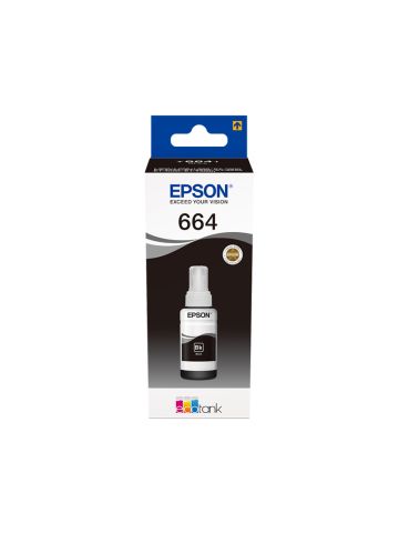 EPSON 664 BLACK (C13T664140) - CARTUCCIA ORIGINALE PER ECOTANK
