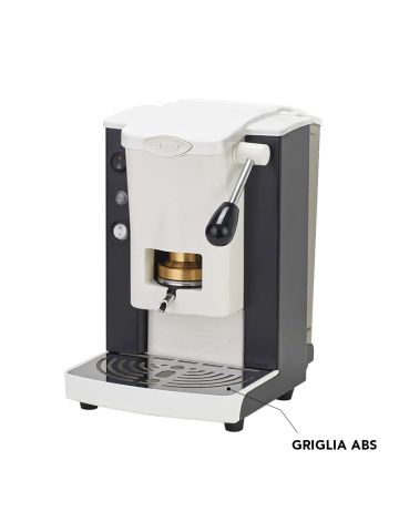 FABER PICCOLA SLOT BASIC (NERO E BIANCO) - MACCHINA PER CAFFE'' - PRESSACIALDA IN OTTONE - TELAIO METALLO E POLICARBONATO