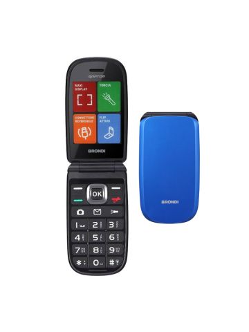 BRONDI RAPTOR (BLU) - TELEFONO CELLULARE PER ANZIANI - TORCIA