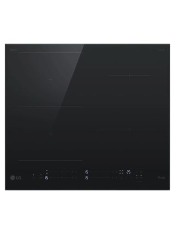 LG CI7Z2437BA - PIANO A INDUZIONE 60CM DA INCASSO - VETRO CERAMICO NERO - 4 ZONE COTTURA CON 2 FLEXIBLE - 15 LIVELLI POTENZA (Compatibile con incavi 56x48cm)