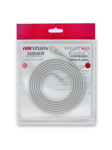 HIKVISION DS-1NP6ADL0-GR-5MT - CAVO LAN U/UTP  WITH 50U GOLD PLATED RJ45 PLUG - 5M - GREY