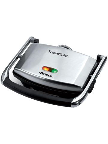 ARIETE TOAST  e  GRILL SLIM (1911/10) - PIASTRA ELETTRICA ANTIADERENTE - CHIUSURA SALVASPAZIO - 1000W