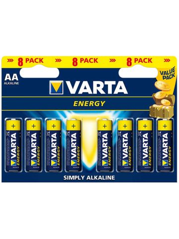 VARTA ENERGY - BLISTER 8 BATTERIE STILO AA - MASTER CARTON DA 20 PZ