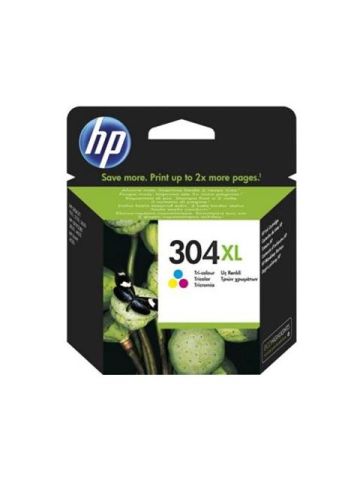 HP 304XL TRI-COLOR (N9K07AE) - CARTUCCIA ORIGINALE AD ALTA EFFICIENZA