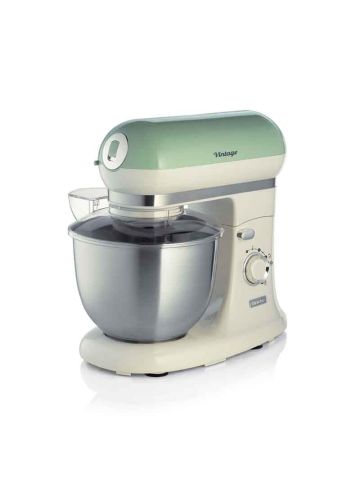 ARIETE IMPASTATRICE VINTAGE VERDE (1588/04) - TAZZA ACCIAIO INOX 5,5 L - 7 VELOCITA'' + PULSE - 2400W