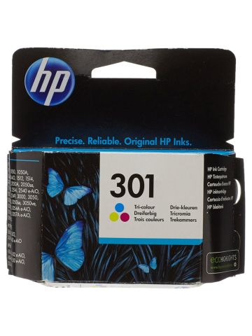 HP 301 TRI-COLOR (CH562EE) - CIANO + MAGENTA + YELLOW - CARTUCCIA ORIGINALE